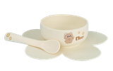 Bộ bát hoa và thìa silicone Arla baby&Me