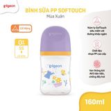 Bình sữa PP softouch baby-friendly world Pigeon