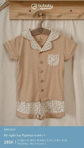 Bộ ngắn tay Pyjamas Iconic 1 Bubaby