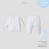 Bộ dài cài thẳng màu trắng Nous