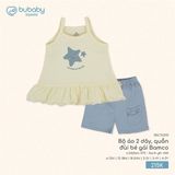 Bộ áo 2 dây, quần đùi bé gái Bamco Bubaby