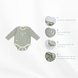 Body chip dài tay cài vai Gloute Bubaby BBC210103.12MA03