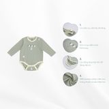 Body chip dài tay cài vai Gloute Bubaby BBC210103.12MA03