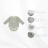 Body chip dài tay cài vai Gloute Bubaby BBC210103.12MA03