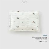 Gối bông chữ nhật màu trắng họa tiết cua và sao biển Nous