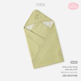 Chăn ủ màu trắng phối màu xanh Nous