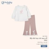 Bộ dài tay cài sau cổ bèo Bubaby
