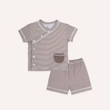 Bộ ngắn tay cài chéo Pyjamas Bubaby