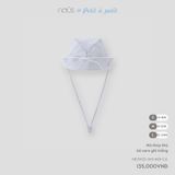 Mũ thủy thủ kẻ caro ghi trắng Nous