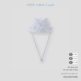 Mũ thủy thủ kẻ caro ghi trắng Nous