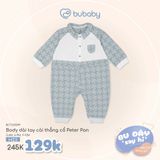 Body dài tay cài thẳng cổ Peter Pan Bubaby BCT2102PP.06MA89