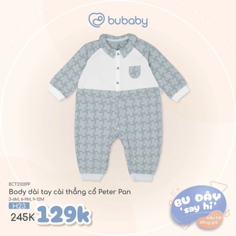 Body dài tay cài thẳng cổ Peter Pan Bubaby BCT2102PP.06MA89