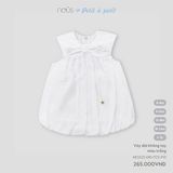 Váy dài kẻ xanh thêu trang trí Nous NP3S25-DR1-F01-TB-2Y