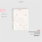 Khăn đa năng muslin 6 lớp họa tiết Alice Nous