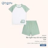 Bộ ngắn tay cài vai Little Car Bubaby