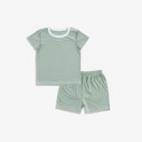 Bộ ngắn tay cài vai Siro 130100 Bubaby Xanh Olive E64 12-18m BSR130100.18ME64