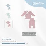 Bộ dài tay cài chéo Stripy Bubaby BSR1108ST.0NBD37