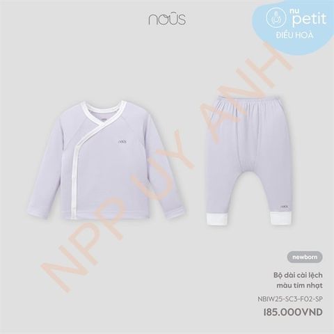 Bộ dài cài lệch màu tím nhạt Nous NB1W25-SC3-F02-SP-NB