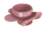 Bộ bát hoa và thìa silicone Arla baby&Me
