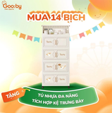 Tủ nhựa đa năng tích hợp kệ trưng bày Gooby