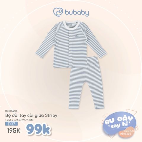 Bộ dài tay cài giữa Bubaby BSR110205.M13D37