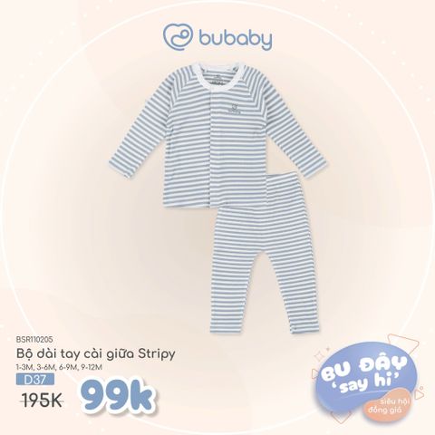 Bộ dài tay cài giữa Bubaby BSR110205.M13D37