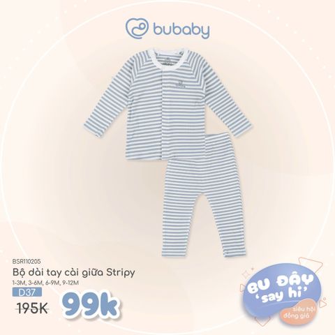 Bộ dài tay cài giữa Bubaby BSR110205.M13D37