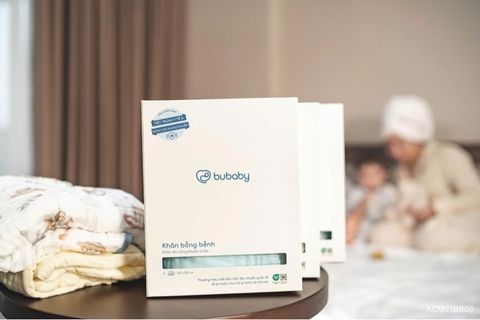 Hộp Khăn bồng bềnh - 20x25x7.5 cm - TrắngBubaby