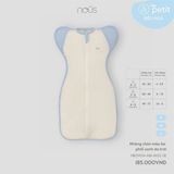 Nhộng chũn màu be phối xanh da trời Nous NB2W24-AB1-M02-SE-L