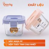 Set 2 hủ thủy tinh ăn dặm Gooby