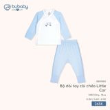 Bộ dài tay cài chéo Little Car Bubaby
