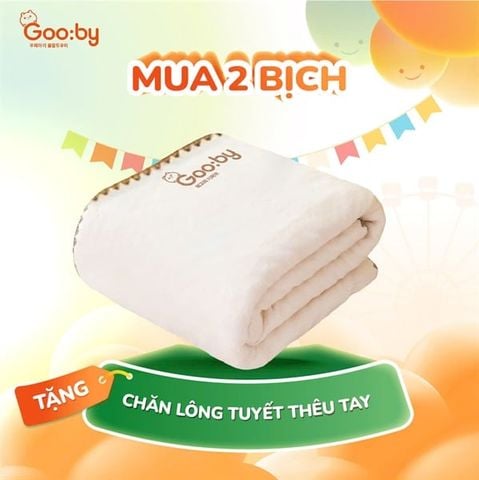 Chăn lông tuyết thêu tay Gooby
