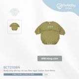 Body chip dài tay cài sau Bèo ngực Cotton Slub Mimo Bubaby BCT2110BN.06M89B