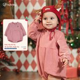 Body chip dài tay cài sau Noel Jingle Joy Bubaby