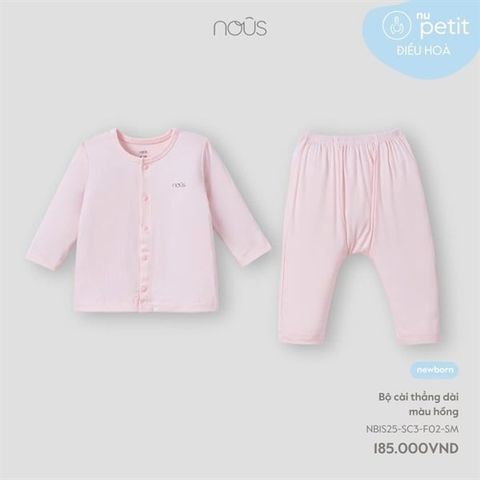 Bộ cài thẳng dài màu hồng Nous