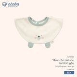 Yếm tròn cài sau in hình gấu Bubaby