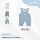 Quần Yếm sát nách cài vai Muda 4401MD Bubaby Xanh ghi đá E65 1-3m BBC4401MD.M13E65