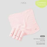 Set 5 khăn sữa bamboo màu hồng Nous NB2S25-AU1-F01-SM-FS
