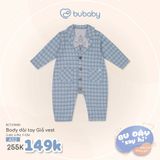 Body dài tay giả vest Bubaby BCT215800.09MA52