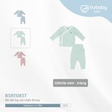 Bộ dài tay cài chéo Stripy Bubaby BSR1108ST.0NBD37