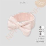 Băng đô nơ kẻ hồng nhạt Nous NB2W25-AO1-F01-TM-L