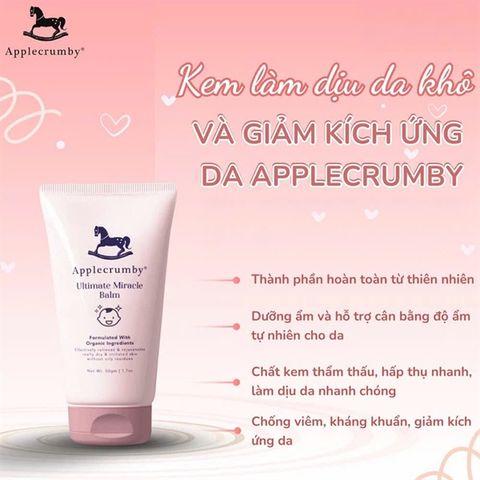 Kem dưỡng ẩm làm dịu da khô và giảm kích ứng Applecrumby