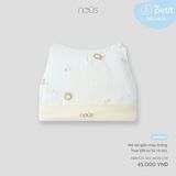 Mũ tai gấu màu trắng họa tiết sư tử và sóc Nous