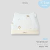 Mũ tai gấu màu trắng họa tiết sư tử và sóc Nous