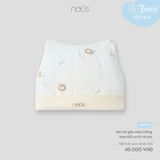 Mũ tai gấu màu trắng họa tiết sư tử và sóc Nous