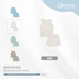 Bộ sát nách cổ tròn Molist 140402 Bubaby Kem A08 2-3y BMD140402.03YA08