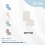 Bộ sát nách cổ tròn Molist 140402 Bubaby Kem A08 2-3y BMD140402.03YA08