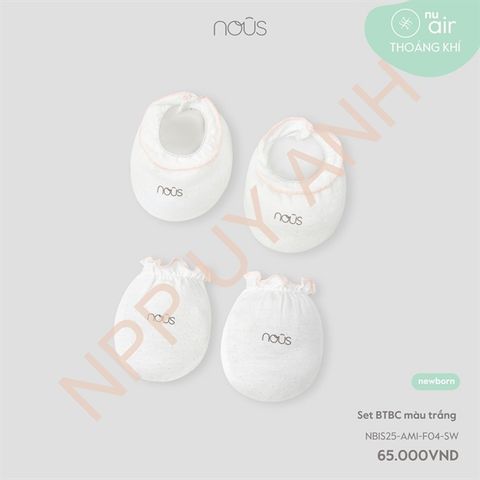 Set Bao tay, bao chân màu trắng Nous NB1S25-AM1-F04-SW-NB