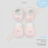 Set Bao tay, bao chân màu hồng phối trắng Nous NB1W25-AM1-F03-SM-NB
