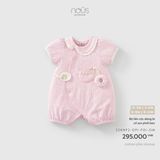 Bộ liền cộc dáng bí cổ sen phối bèo Nous